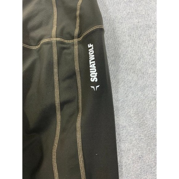 Squat Wolf Full Length Compression Leggings (Women's Medium)‎ Green - Picture 3 of 12